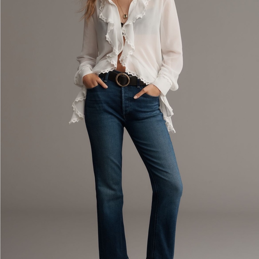 Mother The Tripper Ankle High-rise Crop Flare Jeans. Size 26. Brand new!